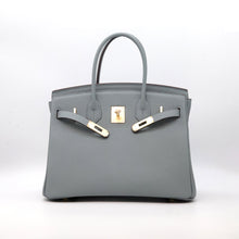 Load image into Gallery viewer, London 30 Large Size Birkin Style Top Handle Bag - Real Leather Version
