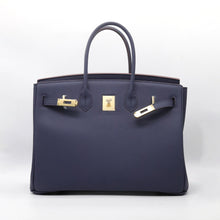 Load image into Gallery viewer, London 35 Large Size Birkin Style Top Handle Bag - Real Leather Version
