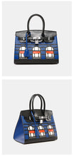 Load image into Gallery viewer, Berlin 30 Birkin Faubourg Mid Size Top Handle Bag with House Trim - Vegan Leather Version
