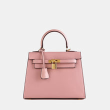 Load image into Gallery viewer, Verona 25 Saffiano Top Handle Kelly Style Handbag Vegan Leather
