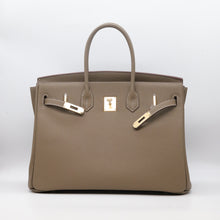 Load image into Gallery viewer, London 35 Large Size Birkin Style Top Handle Bag - Real Leather Version
