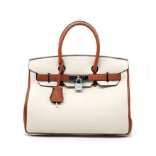 Load image into Gallery viewer, Boston 30 Mid Size Top Handle Bag Mixed Color - Vegan Leather Version
