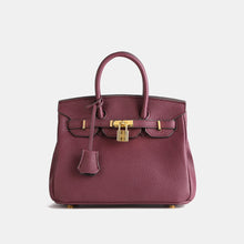 Load image into Gallery viewer, London 25 Small Size Birkin Style Top Handle Bag - Vegan Leather Version
