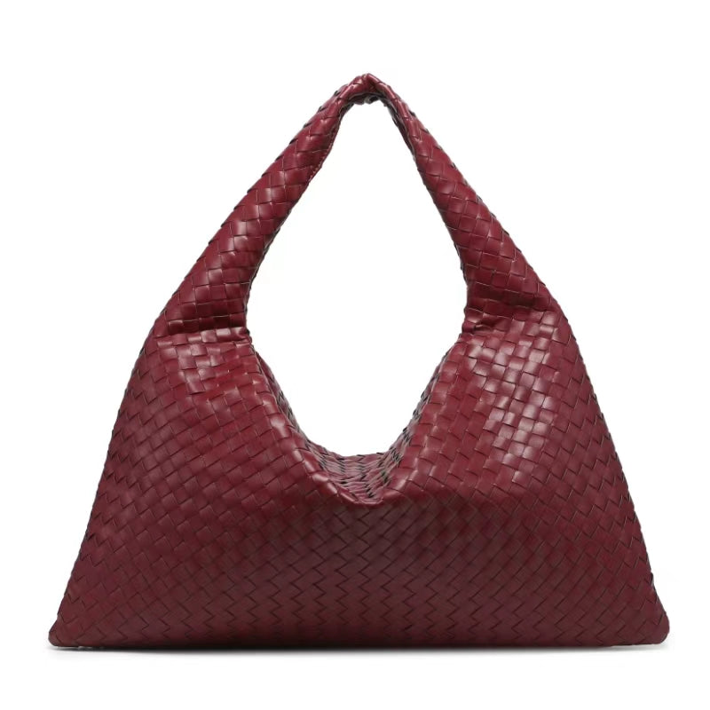 Genova 50 Vegan Leather Woven Oversized Should Bag