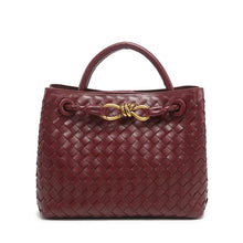 Load image into Gallery viewer, Bologna 25 Vegan Leather Woven Top Handle Bag

