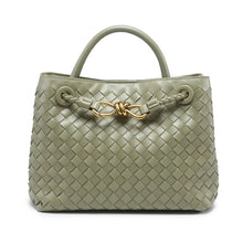 Load image into Gallery viewer, Bologna 25 Vegan Leather Woven Top Handle Bag
