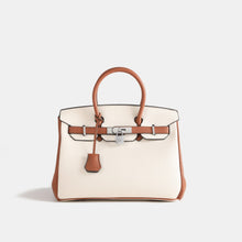 Load image into Gallery viewer, Boston 30 Mid Size Top Handle Bag Mixed Color - Vegan Leather Version
