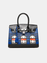 Load image into Gallery viewer, Berlin 25 Birkin Faubourg Small Size Top Handle Bag with House Trim - Vegan Leather Version
