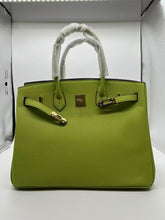 Load image into Gallery viewer, London 35 Large Size Birkin Style Top Handle Bag - Vegan Leather Version
