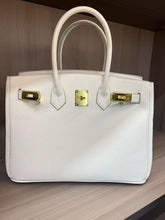 Load image into Gallery viewer, London 25 Small Size Birkin Style Top Handle Bag - Vegan Leather Version

