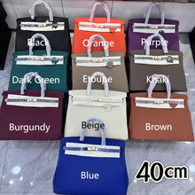 Load image into Gallery viewer, London 40 X Large Size Birkin Style Top Handle Bag - Real Leather Version
