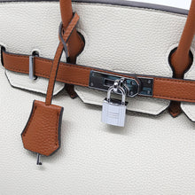 Load image into Gallery viewer, Boston 30 Mid Size Top Handle Bag Mixed Color - Vegan Leather Version
