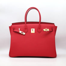 Load image into Gallery viewer, London 35 Large Size Birkin Style Top Handle Bag - Real Leather Version
