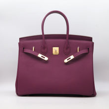 Load image into Gallery viewer, London 35 Large Size Birkin Style Top Handle Bag - Real Leather Version
