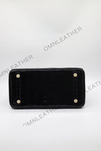 Load image into Gallery viewer, London 30 Birkin Style Nile Croc Leather Glossy Black Color Gold Hardware
