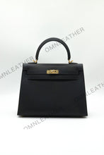 Load image into Gallery viewer, Verona 25 Kelly Style Fully Handmade Epsom Leather Black Color Gold Hardware
