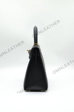 Load image into Gallery viewer, Verona 25 Kelly Style Fully Handmade Epsom Leather Black Color Gold Hardware
