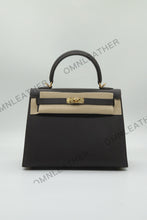Load image into Gallery viewer, Verona 25 Kelly Style Fully Handmade Epsom Leather Black Color Gold Hardware
