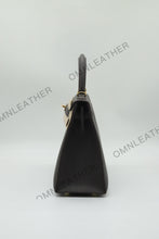 Load image into Gallery viewer, Verona 25 Kelly Style Fully Handmade Epsom Leather Black Color Gold Hardware
