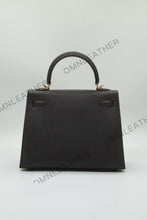 Load image into Gallery viewer, Verona 25 Kelly Style Fully Handmade Epsom Leather Black Color Gold Hardware

