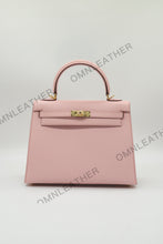 Load image into Gallery viewer, Verona 25 Kelly Style Fully Handmade Epsom Leather Pink Color Gold Hardware
