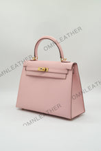 Load image into Gallery viewer, Verona 25 Kelly Style Fully Handmade Epsom Leather Pink Color Gold Hardware
