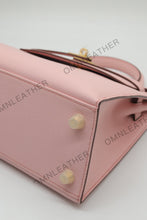 Load image into Gallery viewer, Verona 25 Kelly Style Fully Handmade Epsom Leather Pink Color Gold Hardware
