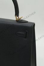 Load image into Gallery viewer, Verona 25 Kelly Style Fully Handmade Epsom Leather Black Color Gold Hardware
