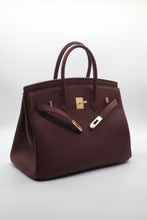 Load image into Gallery viewer, London 35 Large Size Birkin Style Top Handle Bag - Real Leather Version
