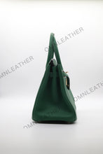 Load image into Gallery viewer, London 30 Birkin Style Togo Leather Green Color Gold Hardware
